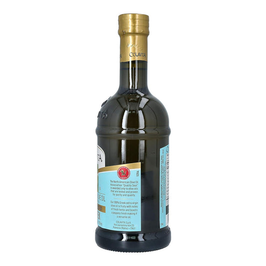 Colavita Greek Extra Virgin Olive Oil Pack of 2 Glass Bottle