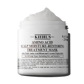 Kiehl'S Amino Acid Moisture-Restoring Dry Scalp Treatment, Moisturizing Scalp Hair Mask For All Hair Types, Nourishes & Soothes Scalp, With Coconut Oil, Paraben-Free, Sulfate-Free - 8.4 Fl Oz