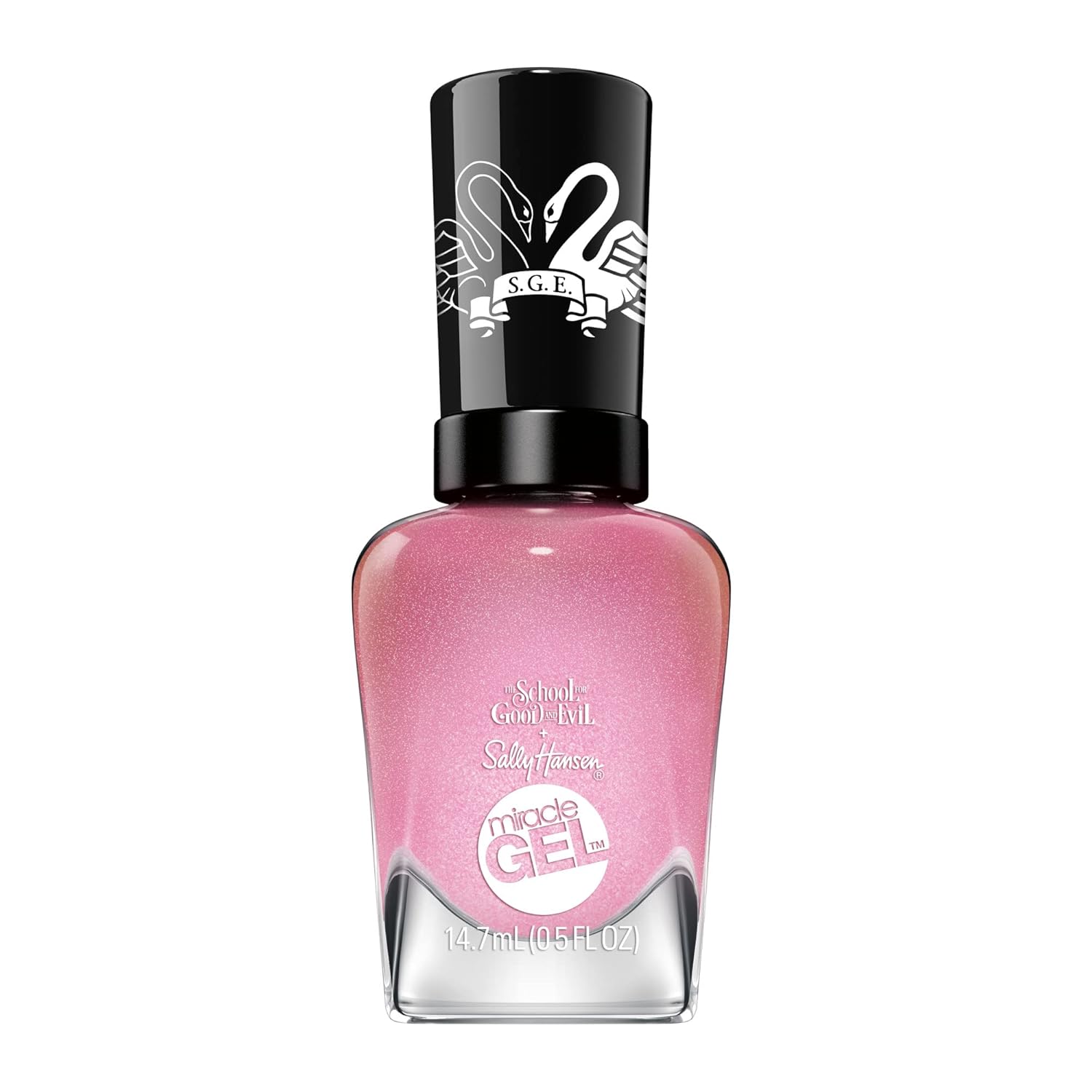 Sally Hansen Miracle Gel™, The School For Good And Evil Lovey Dovey, Long Lasting, Gel-Like Formula, No Uv Lamp Needed, Pink Nail Polish