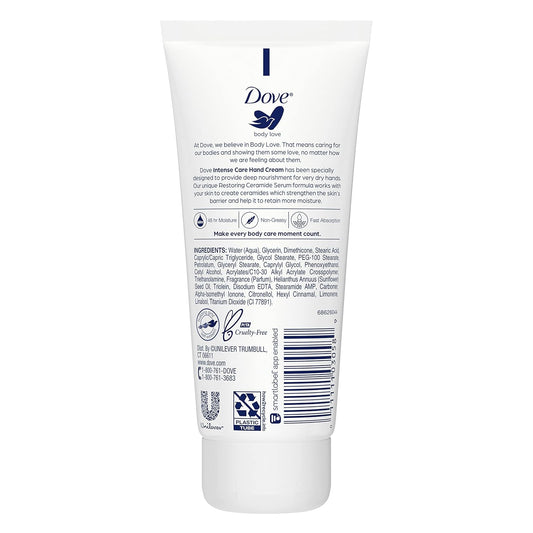 Dove Body Love Moisturizing Hand Cream For Rough Or Dry Skin Intense Care Softens And Smoothes 3Oz 4 Count