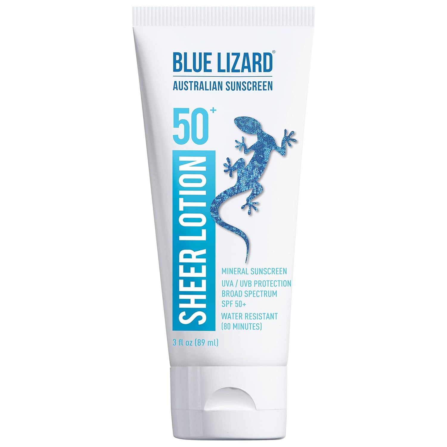 Blue Lizard Australian Sunscreen Sheer Lotion Body, Spf 50+ 3 Oz