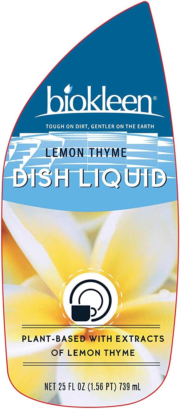 Bi O Kleen, Dish Liquid Lemon Thyme, 25 Ounce : Health & Household