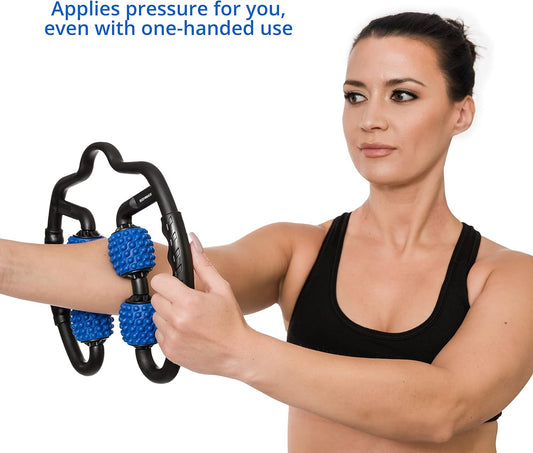 Body Back Trigger Point Pressure Roller Massager for Forearm, Elbow, H