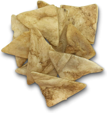 Water Buffalo Cheek Chips & Dog Chews - 4oz Bag (Healthy Alternative for Beef Rawhides for Dogs, Natural Dog Treat, Grain Free Dog Treat)