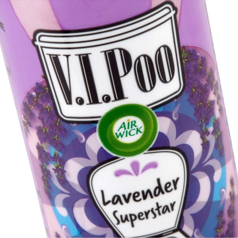 Air Wick V.I.Poo Toilet Perfume Lavender Superstar 1.85 Oz. (Pack of 4) : Health & Household