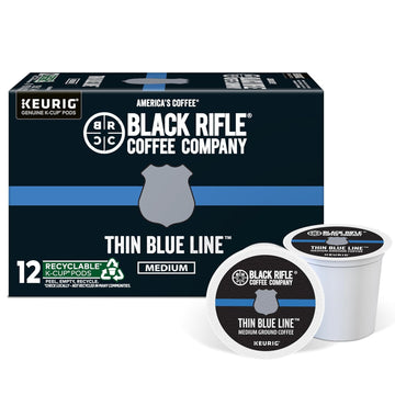 Black Rifle Coffee Company Medium Roast K Cups - Single Serve K Cups Coffee Pods - Kcup Pods Compatible With Keurig 1.0 & 2.0 - Made From Pure Arabica Beans (Freedom Blend, 12 Count)