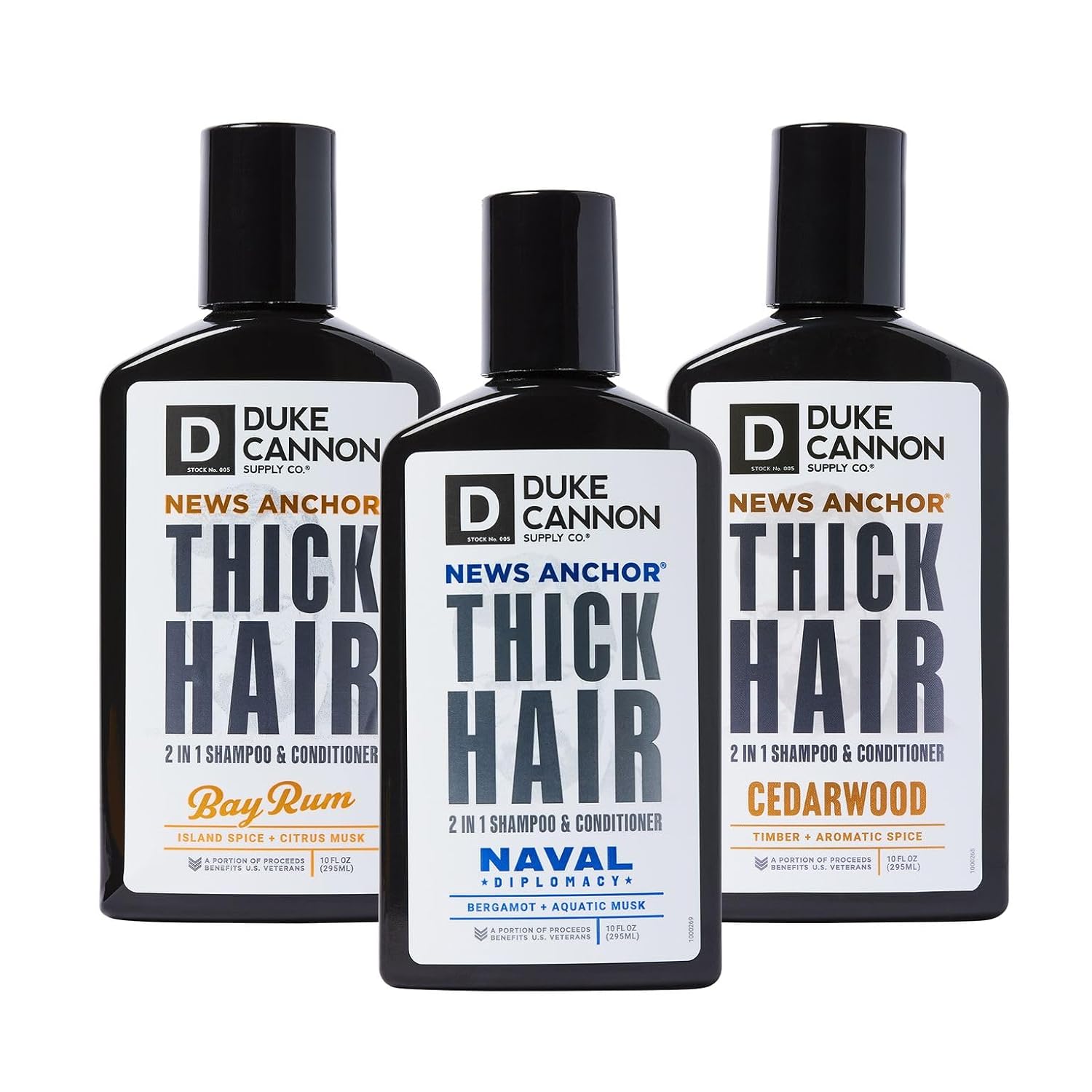 Duke Cannon News Anchor 2-In-1 Hairwash Variety Pack - 3 Pack