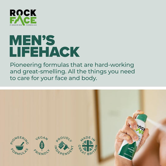 Rock Face Body Spray For Men, Deodorant Spray With Masculine, Long Lasting, Classic, 150Ml