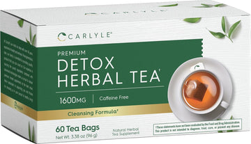 Carlyle Herbal Detox Tea | No Caffeine | Vegetarian | Non-Gmo & Gluten Free Herbal Blend