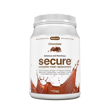 Andrew Lessman Secure Soy Complete Meal Replacement - Chocolate 10 Servings - Only 67 Calories, 7G Non-Gmo Soy Protein, Vitamins And Minerals, Low-Fat, Nutritious And Delicious, Mixes Instantly