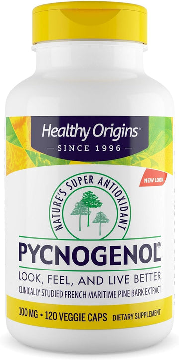 Healthy Origins Pycnogenol - 100 mg - 120 Vegetarian Capsules