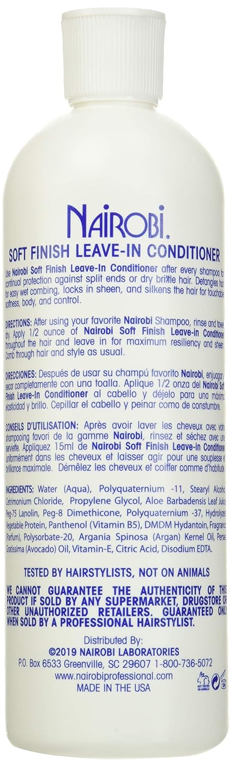Nairobi Soft Finish Leave-In Conditioner, 16 Ounce