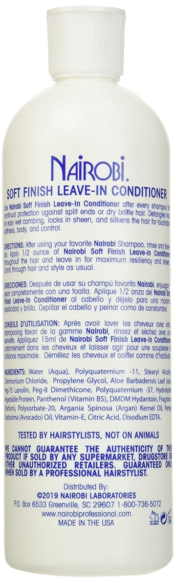 Nairobi Soft Finish Leave-In Conditioner, 16 Ounce