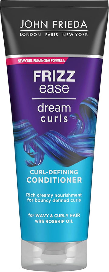 John Frieda Frizz Ease Dream Curls Curl-Defining Conditioner 250Ml, Anti-Frizz Conditioner Curly And Wavy Hair