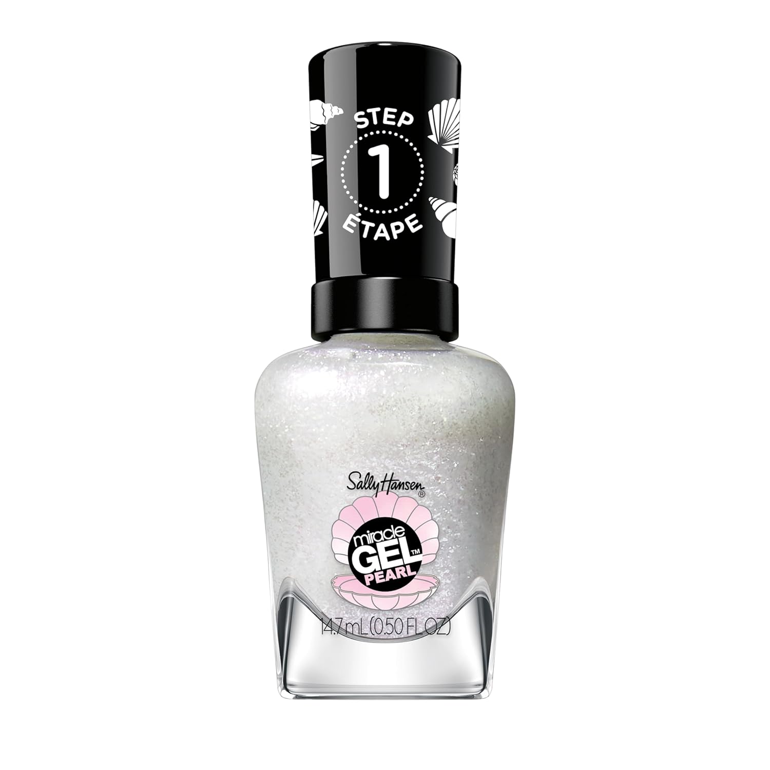 Sally Hansen Miracle Gel™, Pearls Moonlight Mist, Long Lasting, Gel-Like Formula, No Uv Lamp Needed, White Nail Polish