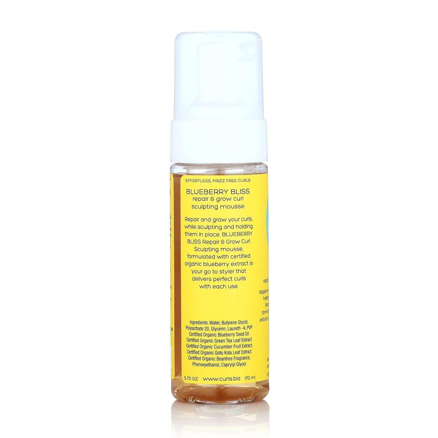 Curls Blueberry Bliss Sculpting Mousse - 5.75 Oz, For Textured, Coily, And Curly Hair, Styling Hair Mousse Great For Twist Outs And Wash & Go'S : Beauty & Personal Care