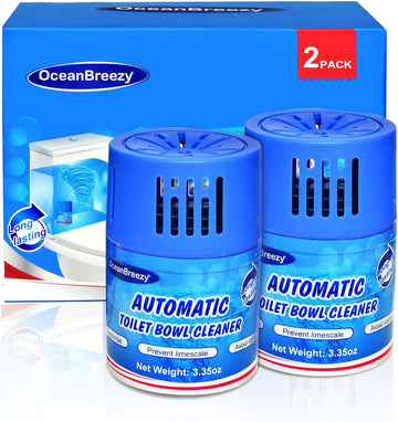 Toilet Bowl Cleaners 3 Bottles | Automatic Long-Lasting Blue Toilet Cleaner Tablets, Septic Safe Toilet Bowl Tablets In Bottles | Larger Capacity | Prevent Stain Buil(2800 Flushes Each)