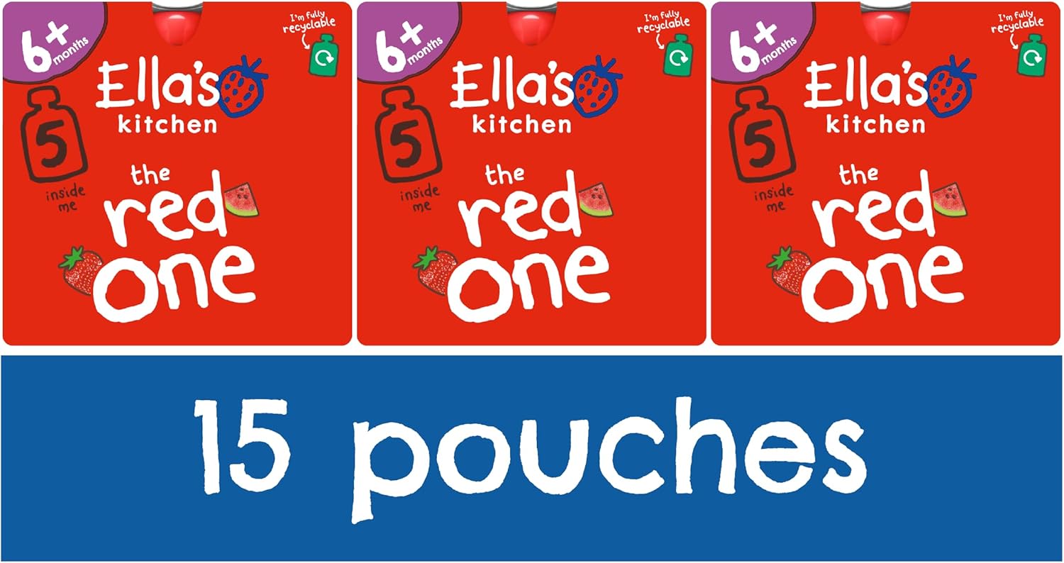 Ella's Kitchen The Purple One Smoothie Fruits Multipack 3 x 90 g (Pack of 5) : Amazon.co.uk: Grocery