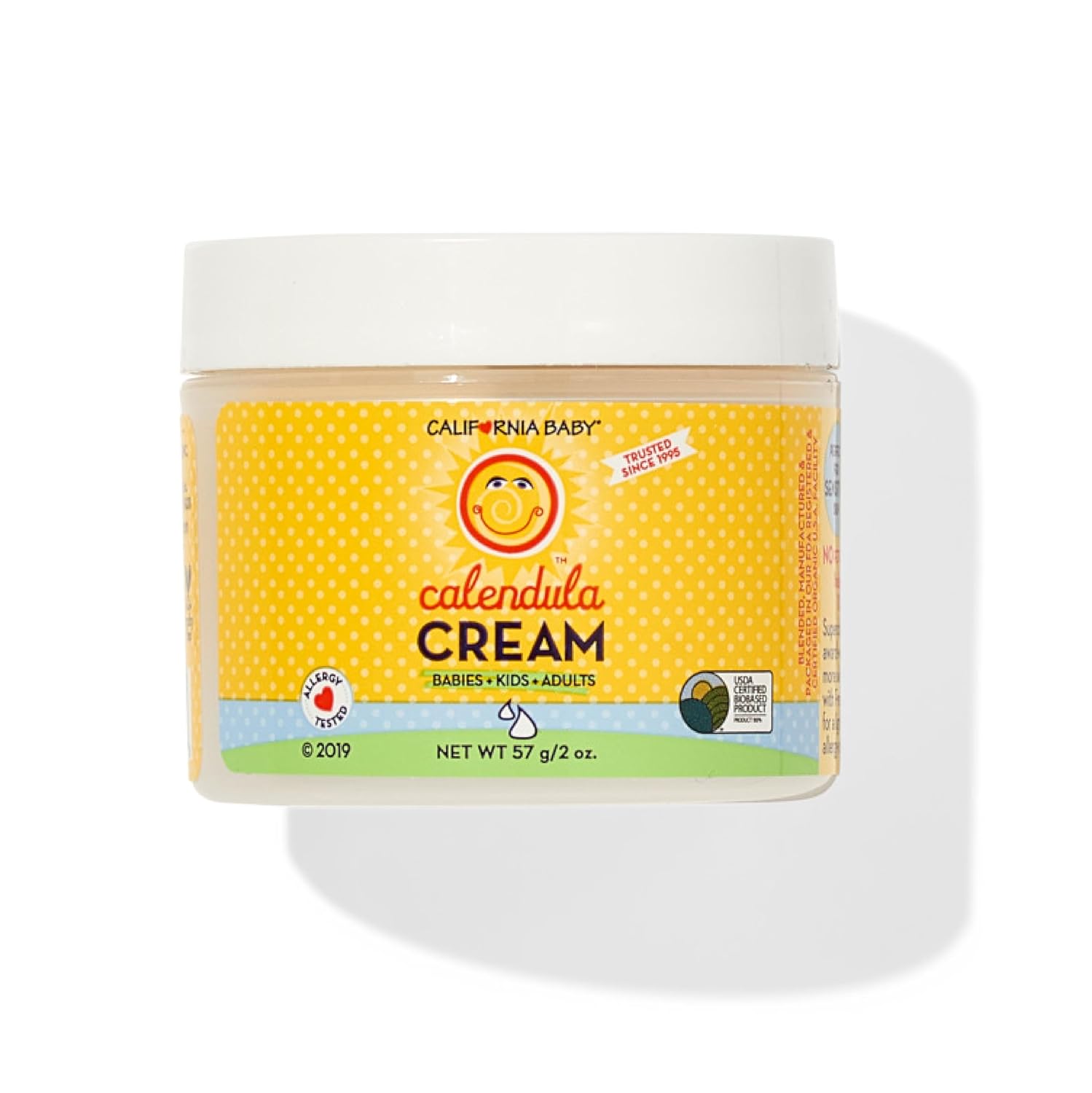 California Baby Calendula Cream | Soothing Baby Cream | Allergy Friendly | Plant-Based | Soothes And Moisturizes Irritated, Dry Skin On Face And Body | 4 Oz