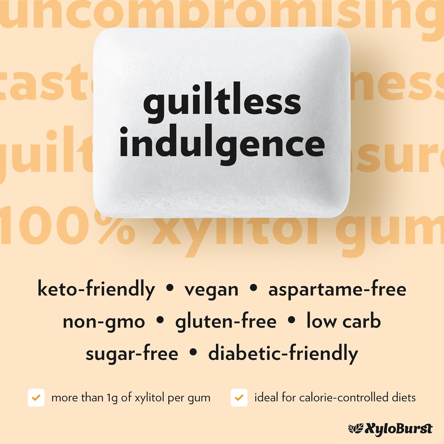 Xyloburst Xylitol Chewing Gum | Sugar Free, Gluten Free, Keto Friendly | Aspartame Free | Fruit Flavor | 500-Count Bag : Grocery & Gourmet Food