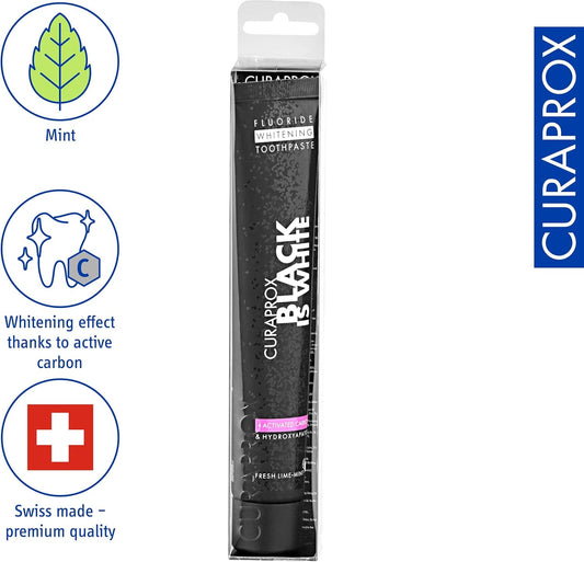 Curaprox Black Is White Charcoal Toothpaste