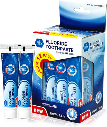 Flouride Toothpaste (1.5 Oz Tubes) 12 Tubes Per Case