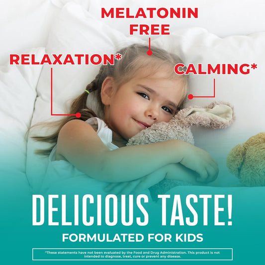 Maryruth Organics Kids Sleep Gummies | Sugar Free | No Melatonin Gummies With L Theanine, Lemon Balm, Chamomile, Vitamin B6 | Relaxation Support For Kids 2+ | Vegan | Non-Gmo | Gluten Free | 60 Count