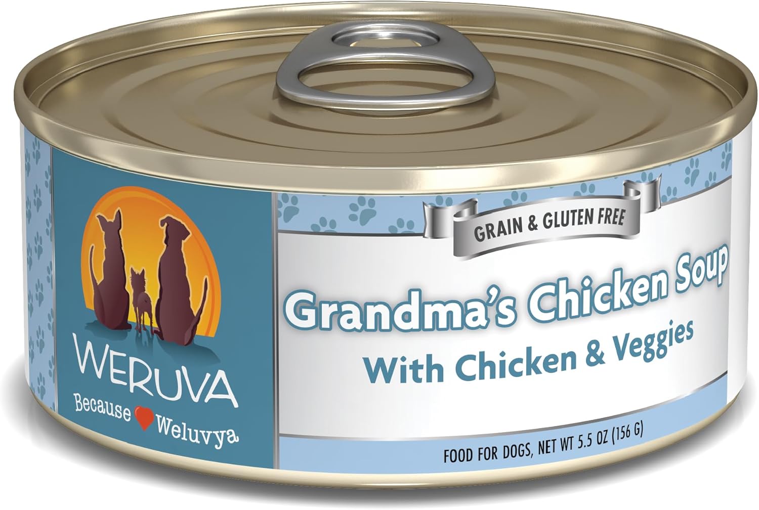 Weruva Classic Dog Food, Grandma'S Chicken Soup With Chicken Breast & Veggies, 5.5Oz Can (Pack Of 24), Blue (4124)