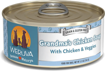 Weruva Classic Dog Food, Grandma'S Chicken Soup With Chicken Breast & Veggies, 5.5Oz Can (Pack Of 24), Blue (4124)