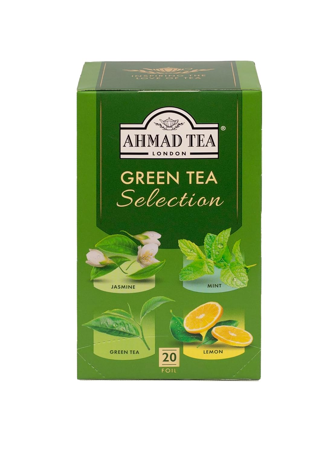 Ahmad Tea Green Tea Selection, 20-Count (Pack Of 6)