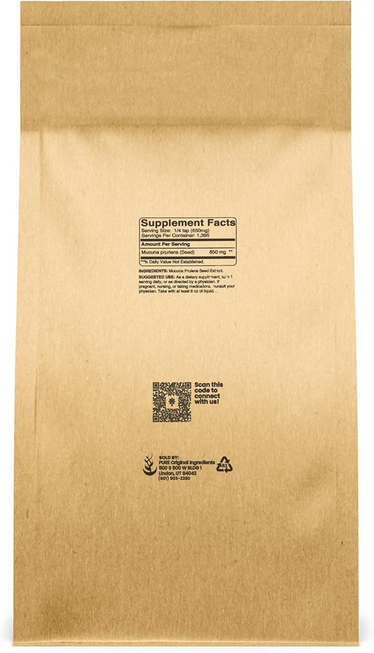 Pure Original Ingredients Mucuna Pruriens (2 Lb), Pure And Natural, Non-Gmo, Gluten-Free