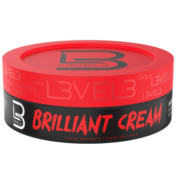 L3 Level 3 Brilliant Cream - Improves Hair Texture And Shine - Delivers A Natural Hair Style Look Hydrates Your Hair