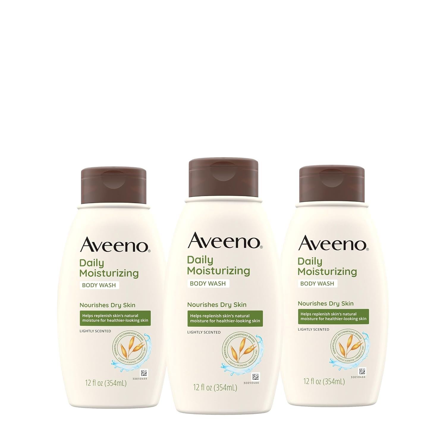 Aveeno Daily Moisturizing Body Wash, 12 Fl. Oz, Pack Of 3