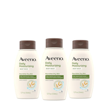 Aveeno Daily Moisturizing Body Wash, 12 Fl. Oz, Pack Of 3