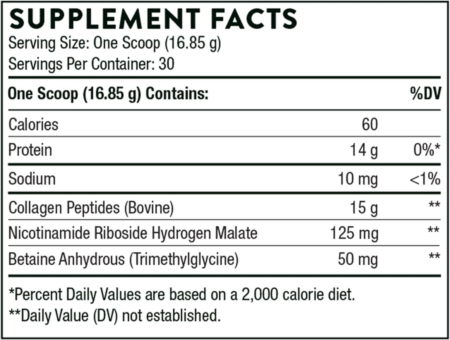 Thorne Collagen Fit - Unavored Collagen Peptides Powder with Nicotinamide Riboside -15g of Collagen Peptides and 14g Protein per serving - NSF Certified for Sport - 17. - 30 servings