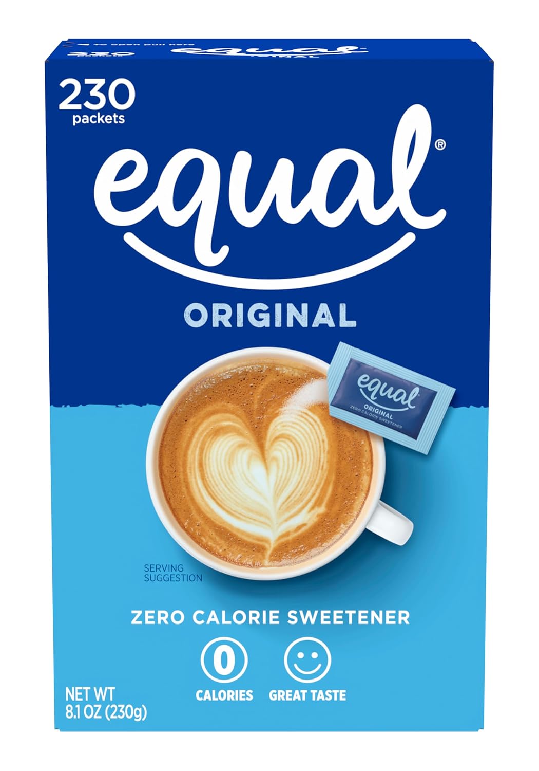 Equal Sugar Packets, 8.1Oz (230 Ct)