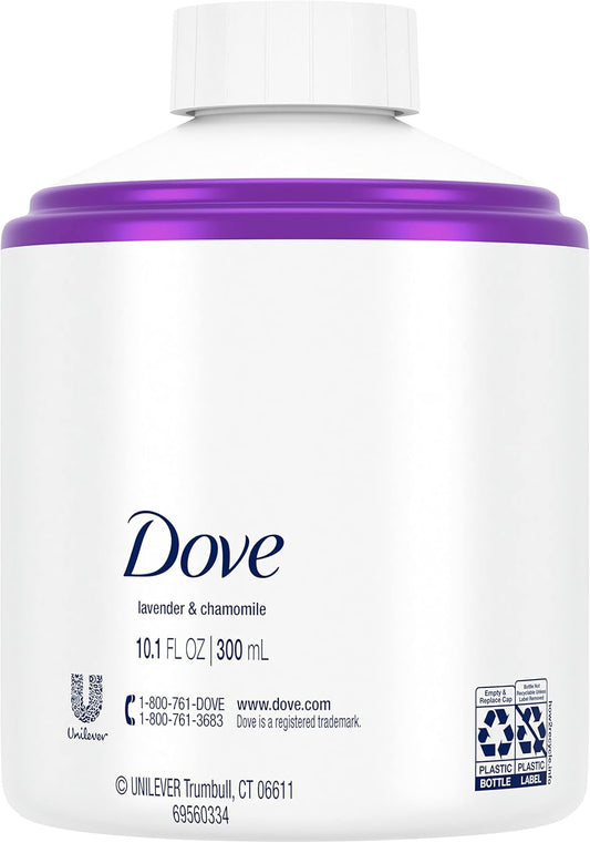 Dove Nourishing Foaming Hand Wash Touchless Dispenser Refill Lavender And Chamomile Moisturizing Hand Wash For Lasting Nourishment 10.1 Oz 6-Pack