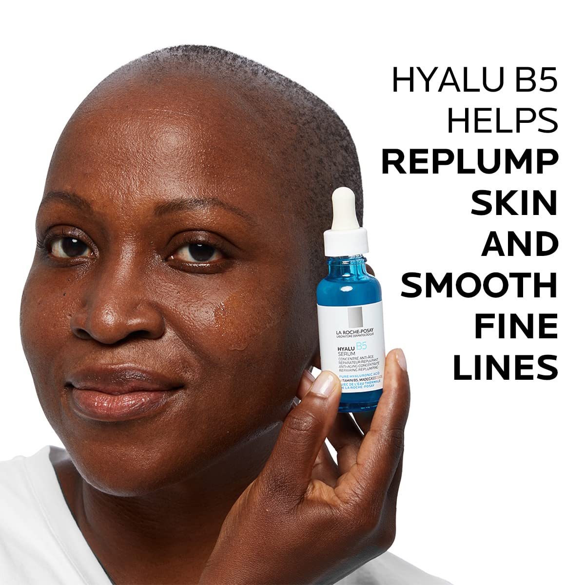 La Roche-Posay Hyalu B5 Pure Hyaluronic Acid Serum for Face, with Vitamin B5, Anti-Aging Serum for Fine Lines and Wrinkles, Hydrating Serum to Plump and Repair Dry Skin, Safe on Sensitive Skin : Beauty & Personal Care