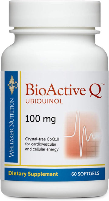 Dr. Whitaker Bioactive Q Ubiquinol 100 mg Delivers Clinically Validated, Highly Bioavailable CoQ10 (60 Day Supply)