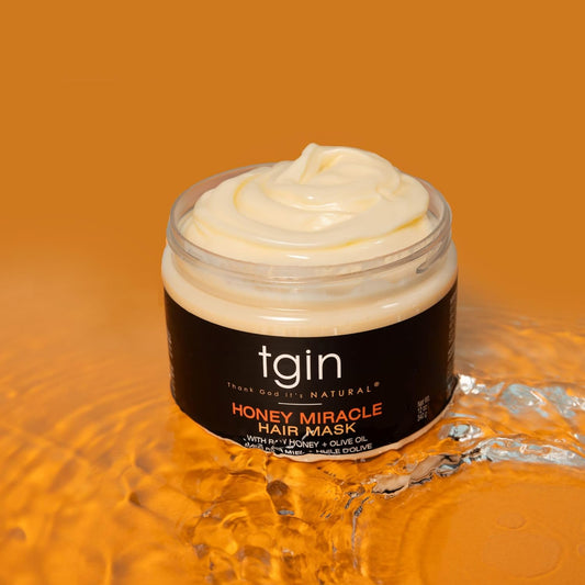 Tgin Honey Miracle Hair Mask, With Raw Honey And Olive Oil, For All Hair Types, Repairs Damage, Reduces Breakage And Restores Moisture 240 G (Pack Of 1)