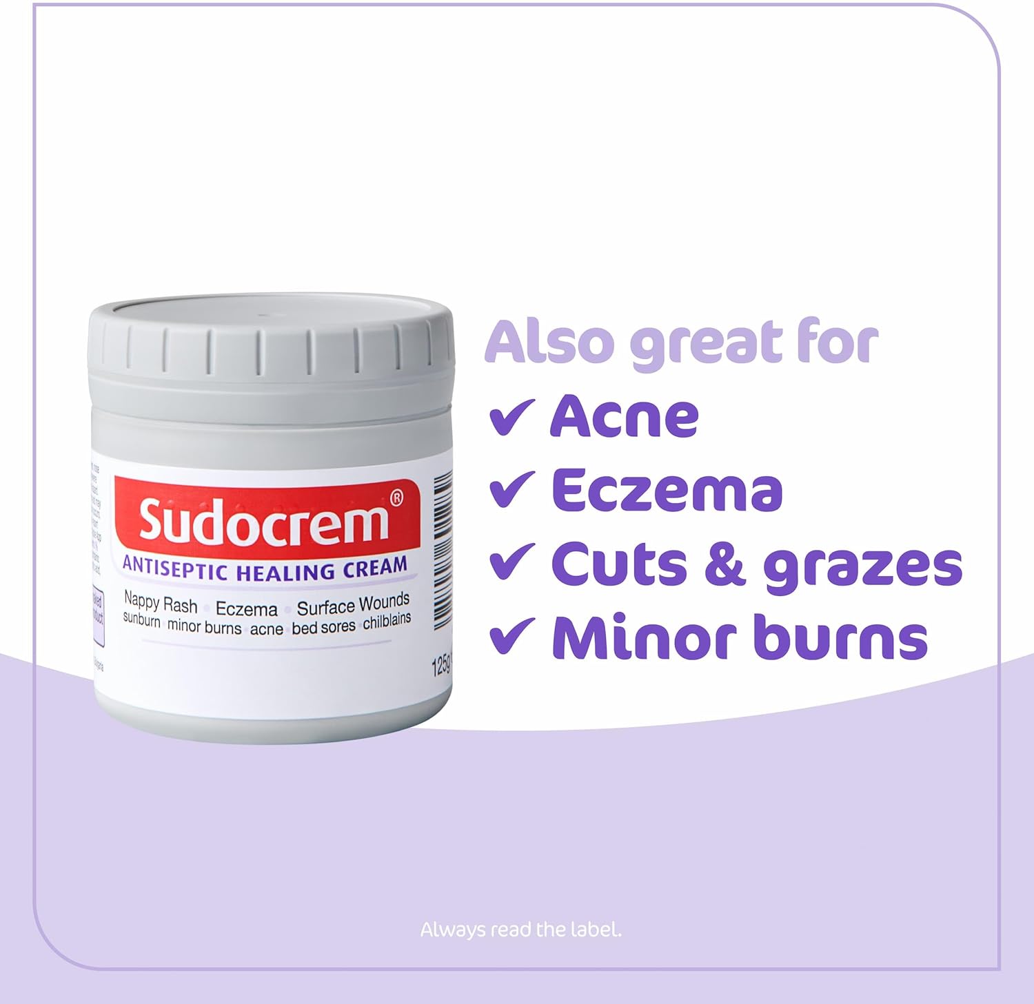 Sudocrem® Antiseptic Healing Cream, Zinc Oxide Cream for Nappy Rash, Eczema, Acne, and Minor Burns, 250g (Pack of 1) : Amazon.co.uk: Health & Personal Care