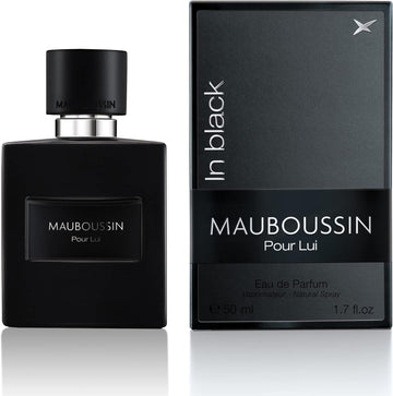Mauboussin - Pour Lui In Black 100Ml (3.3 Fl Oz) - Eau De Parfum For Men - Woody & Oriental Scents