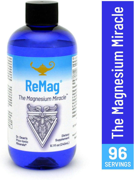 Rna Reset Remag & D3K2 Reset Bundle – Liquid Magnesium Supplement (8.1 Fl Oz) & Vitamin D3 + K2 Capsules (60 Count)