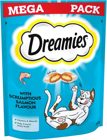 DREAMIES Cat Treats with Salmon Flavour Mega Pack 200g?390095