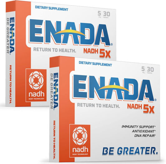 Enada New 5Mg Nadh Supplement (Reduced Nad) More Efficient Than Nmn | Natural Energy Supplement That Support Immunity, Dna Repair, Antioxidant | Serves As Energy And Memory Booster | 60 Tablets… : Health & Household