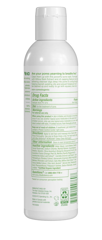 Alba Botanica Acnedote Maximum Strength Face & Body Scrub, 8 Oz