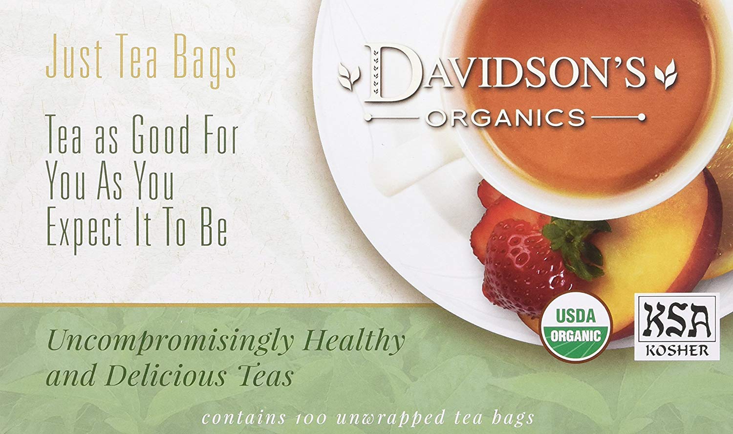 Davidson'S Organics, Cranberry Orange, 100-Count Unwrapped Tea Bags