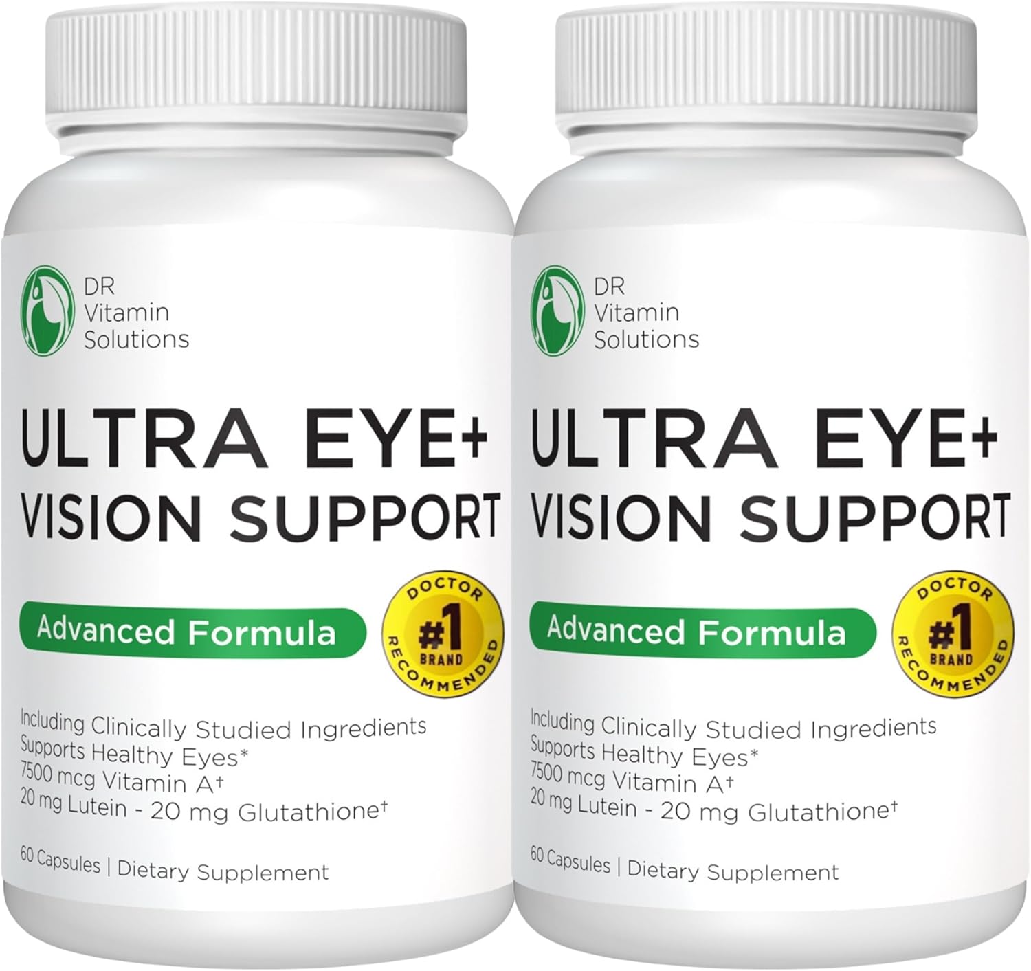 Vision Support Eye Vitamins For Macular Health |2 Pack Eye Care Supplements W/Lutein, Vitamin A & Bilberry | Areds 2 Formula For Red & Dry Eyes, Sight Care & Macular Degeneration For Adults |120 Ct