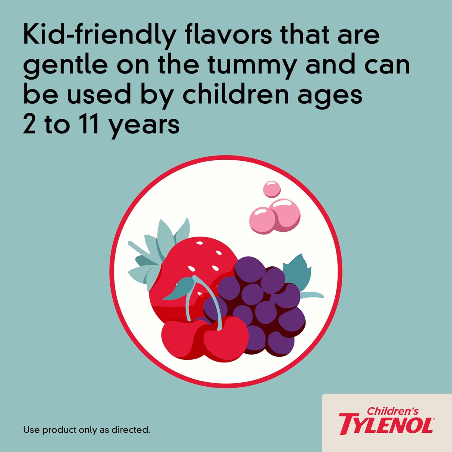 Children'S Tylenol Liquid Oral Suspension Medicine, Acetaminophen Pain Reliever & Fever Reducer, Aspirin-, Ibuprofen- & Alcohol-Free, Cherry, 4 Fl. Oz : Health & Household