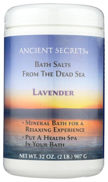 Ancient Secrets Aromatherapy Dead Sea Mineral Baths Lavender - 2 Lbs